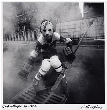 ARTHUR TRESS (1940- ) The Hockey Player, from the Dream Collector series. 1972; printed 1980s.